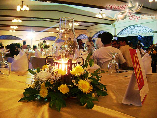 Wedding Reception Guests Arrival at Chateau de Busay Classic Lamp