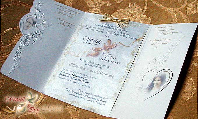 Wedding Invitation Card Inside Design