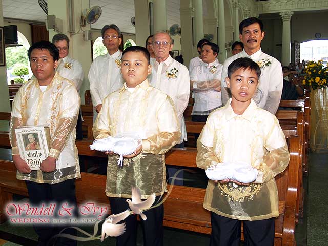 Cebu Redemptorist Church Wedding Seating Arrangement Ring Coin and Bible
